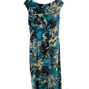 Dress Barn Sleeveless Faux Wrap Dress Size 8